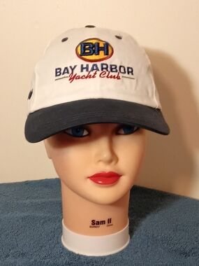 Avia White Cap with Blue and Red Logo Patch